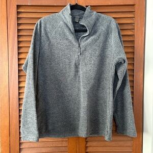 Eddie Bauer Women's Gray Quarter-Zip Sweatshirt